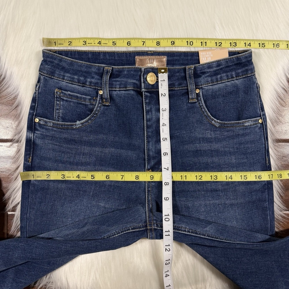 Kut from the Kloth Size 4 Elizabeth Fab AB High Rise Straight Leg Denim Jeans - Picture 3 of 9